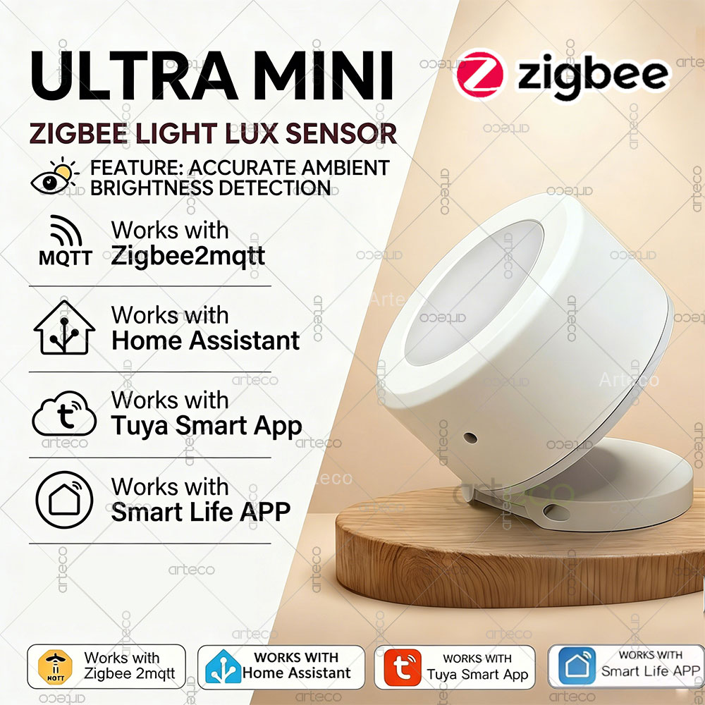 Smart Home Project - Ультраминиатюрный датчик освещенности Zigbee, детектор яркости,