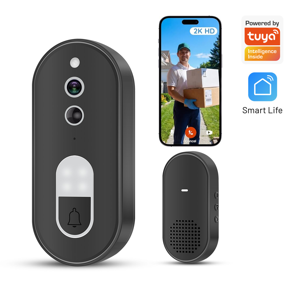 Smart Home Video Doorbell Enhanced Security With Smart Doorbell - Беспроводной видеодомофон Tuya 1080P HD с