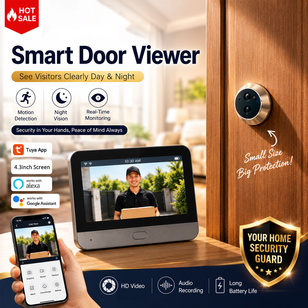 Smart Home Video Doorbell Enhanced Security With Smart Doorbell - Умная дверная камера Tuya 5 МП