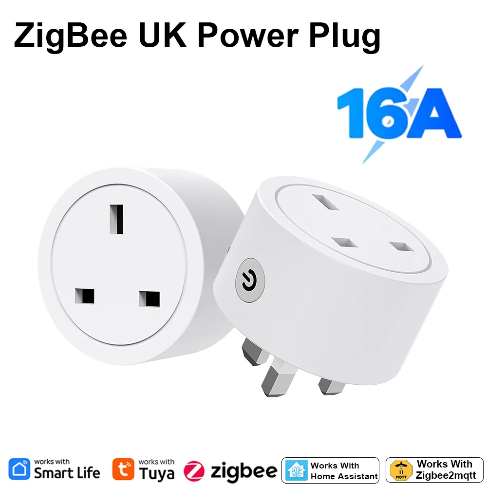 Smart Home Energy - Умная розетка Zigbee 16A (стандарт Великобритании)