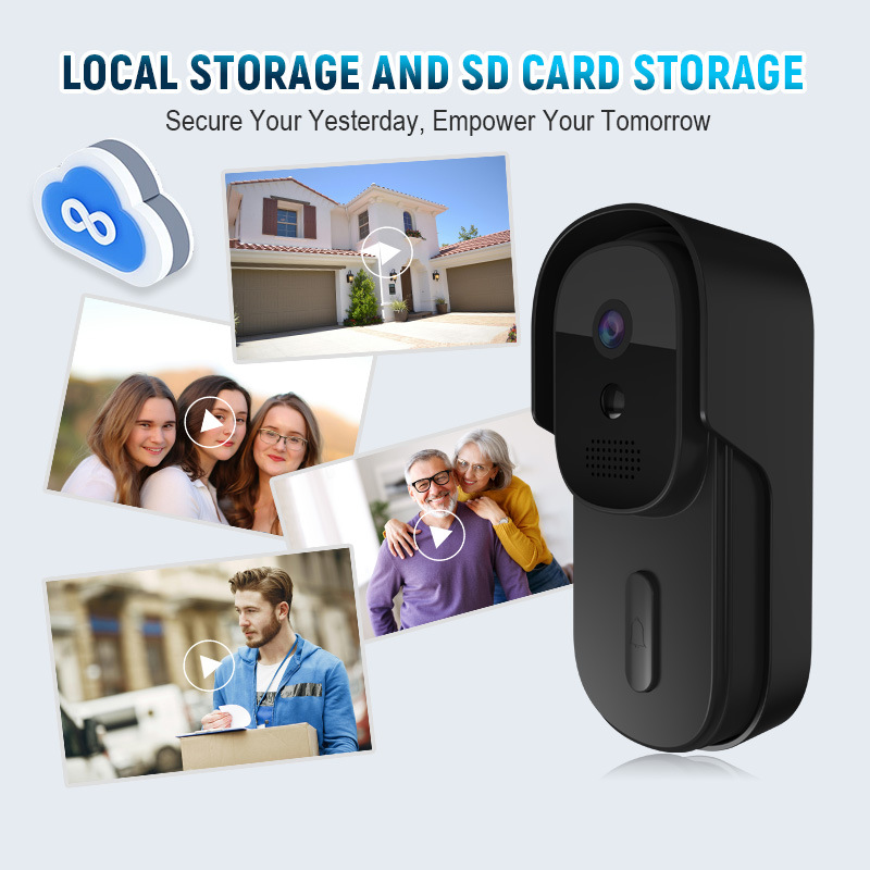 Smart Home Video Doorbell Enhanced Security With Smart Doorbell - Видеодомофон Tuya 2 МП, водонепроницаемый, 1080P,