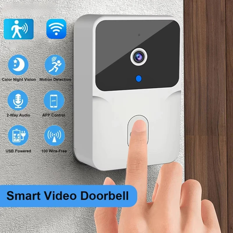 Smart Home Video Doorbell Enhanced Security With Smart Doorbell - Умный Wi-Fi видеодомофон с беспроводной связью,