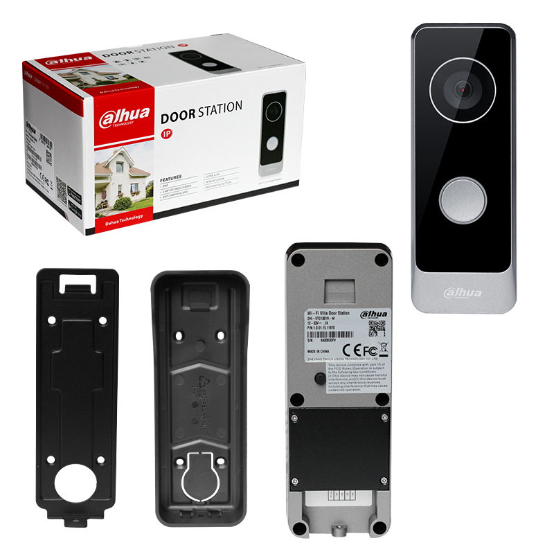Smart Home Video Doorbell Enhanced Security With Smart Doorbell - Dahua VTO1301R-W 1080P Мини-видеодомофон с Wi-Fi,