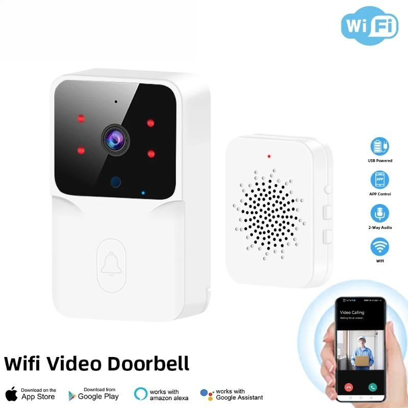 Smart Home Video Doorbell Enhanced Security With Smart Doorbell - умный домашний Wi-Fi дверной звонок с