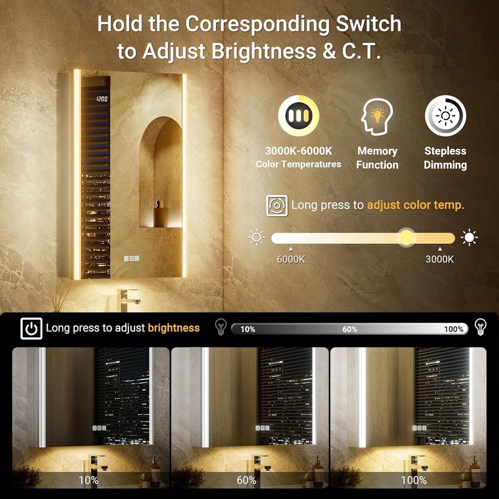 Зеркало для аптечки 20x32 с по – обзор и цена Smart Night Light