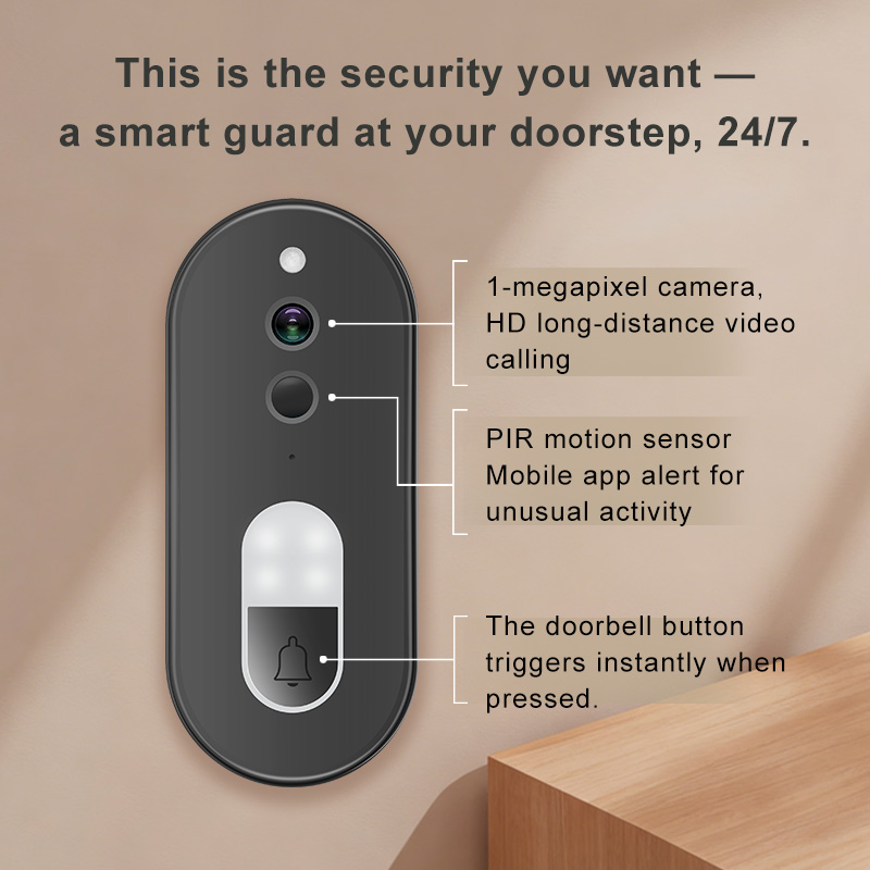 Беспроводной видеодомофон Tuya – обзор и цена Smart Home Video Doorbell Enhanced Security With Smart Doorbell