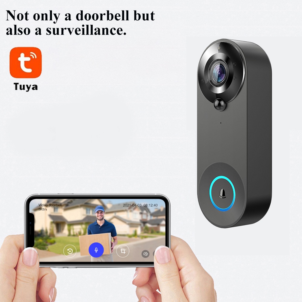 Tuya 1080P беспроводной Wi-Fi  – обзор и цена Smart Home Video Doorbell Enhanced Security With Smart Doorbell