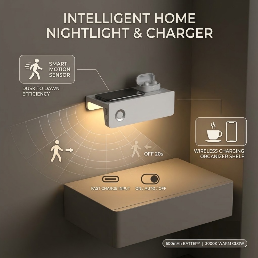 Беспроводная светодиодная ламп – обзор и цена Smart Night Light
