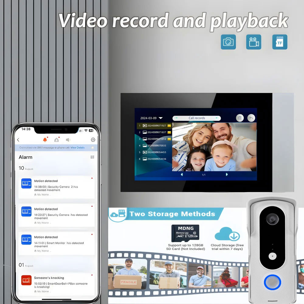 2-проводной умный дом Tuya Wi- – обзор и цена Smart Home Video Doorbell Enhanced Security With Smart Doorbell