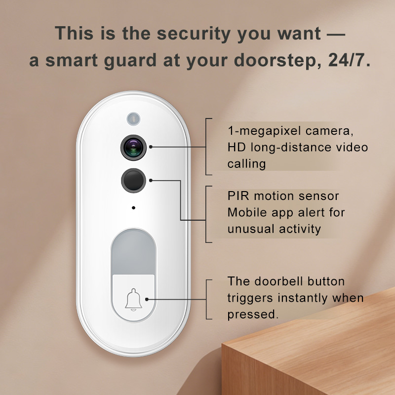 Умный видеодомофон Tuya, беспр – обзор и цена Smart Home Video Doorbell Enhanced Security With Smart Doorbell