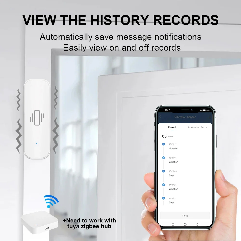 Умный датчик вибрации ZigBee,  – обзор и цена Smart Home Project