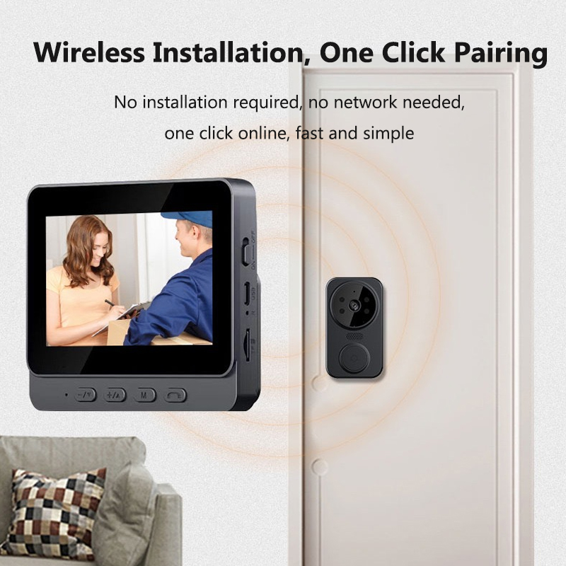 4,3-дюймовый Wi-Fi беспроводно – обзор и цена Smart Home Video Doorbell Enhanced Security With Smart Doorbell