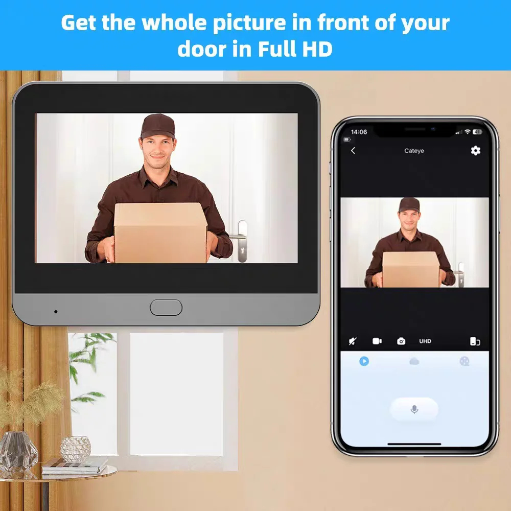 Умная дверная камера Tuya 5 МП – обзор и цена Smart Home Video Doorbell Enhanced Security With Smart Doorbell