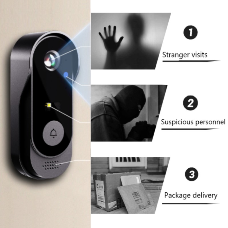 Tuya WIFI камера дверной звоно – обзор и цена Smart Home Video Doorbell Enhanced Security With Smart Doorbell