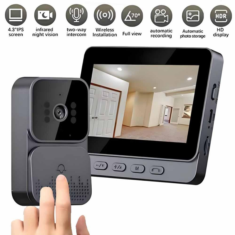 Умный Wi-Fi видеодомофон 2.4G  – обзор и цена Smart Home Video Doorbell Enhanced Security With Smart Doorbell