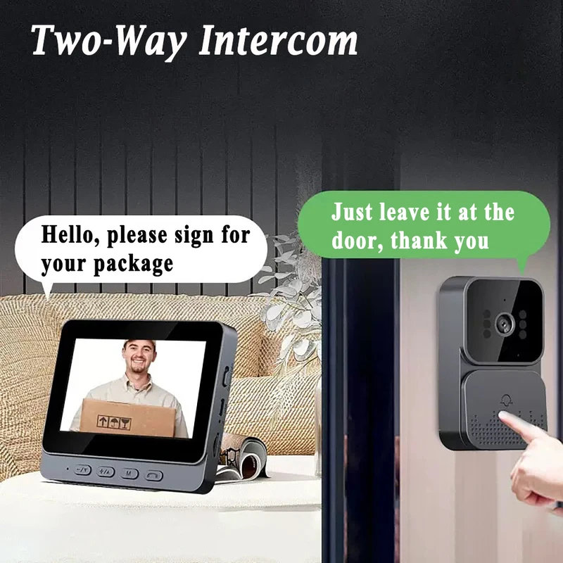 Умный Wi-Fi видеодомофон 2.4G  – обзор и цена Smart Home Video Doorbell Enhanced Security With Smart Doorbell