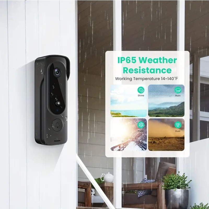 Открытый беспроводной дверной  – обзор и цена Smart Home Video Doorbell Enhanced Security With Smart Doorbell