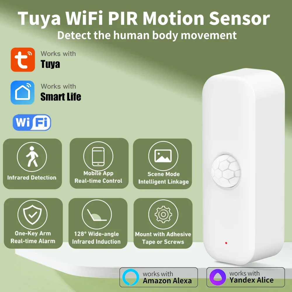 Tuya WiFI Zigbee PIR Датчик дв – обзор и цена Smart Home Outdoor