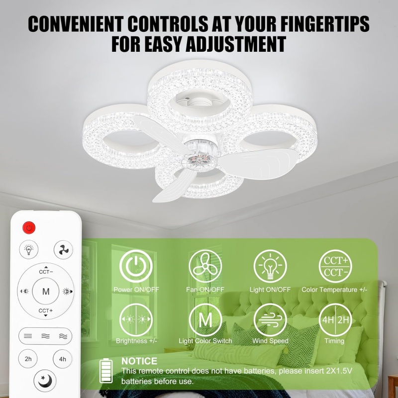 Умный светодиодный потолочный  – обзор и цена Smart Ceiling Fan