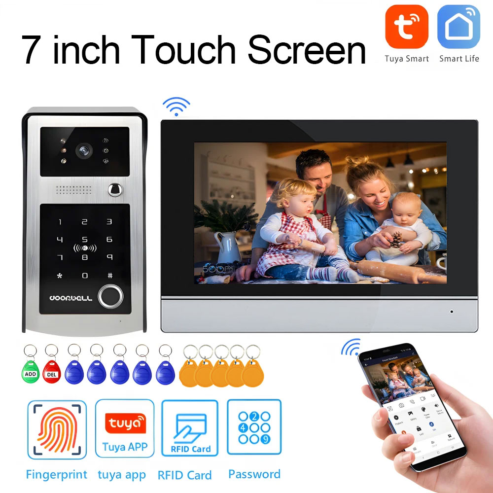 Видеодомофон Tuya с Wi-Fi, 7-д – обзор и цена Smart Home Video Doorbell Enhanced Security With Smart Doorbell