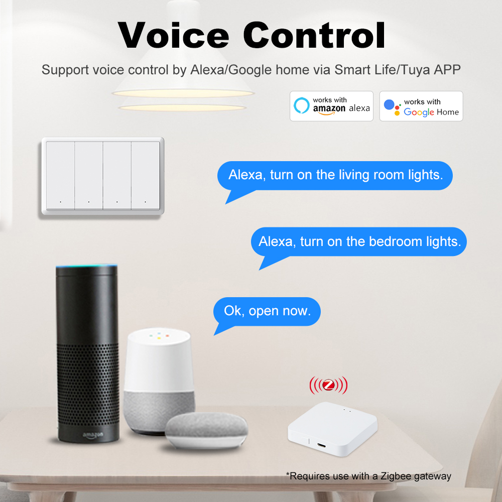 Умный выключатель MANHOT ZigBe – обзор и цена Smart Light Switch