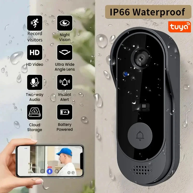 Умный видеодомофон Tuya WiFi д – обзор и цена Smart Home Video Doorbell Enhanced Security With Smart Doorbell